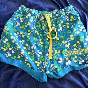 Disney Blue and Yellow Mickey Mouse Women's Shorts